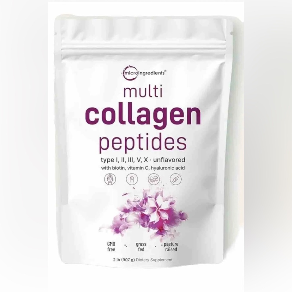 Multi Collagen Peptides  (Type I,II,III,V,X) 2 lbs